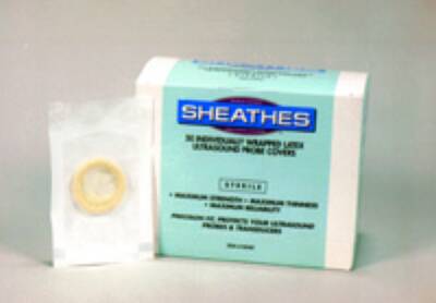 Sheathes™ Endocavity Ultrasound Probe Cover 1-1/4 X 8 Inch Latex Sterile For use with Transducer - Vaginal / Rectal (50/BX 6BX/CS) by Sheathing Technologies, Inc.  ID 10040